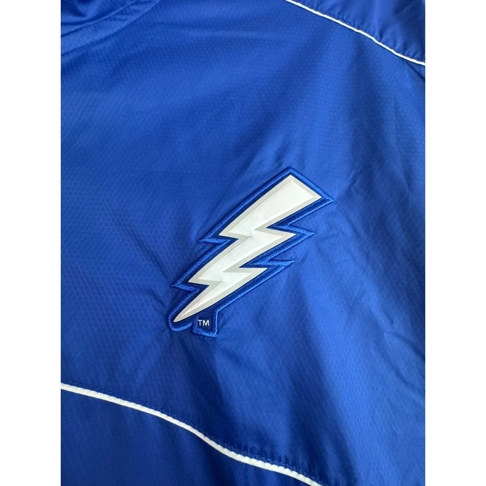 Nike Tampa Bay Lightning Mens XXL Half Zip Windbreaker Blue NHL Pullover Jacket‎